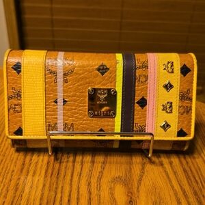MCM Multicolor Trifold Wallet
